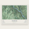 Haddam, Connecticut map print, the full design