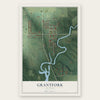Grantfork, Illinois map print, the full design
