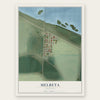 Melbeta, Nebraska map print, the full design