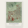 Reynoldstown, Georgia map print, the full design