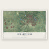 Edwardsville, Illinois map print, the full design