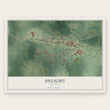 Delight, Arkansas map print, the full design