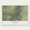 Chester, Montana map print, the full design