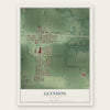 Glyndon, Minnesota map print, the full design