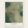 Bancroft, Idaho map print, the full design