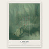 Latham, Kansas map print, the full design