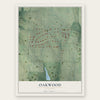 Oakwood, Missouri map print, the full design