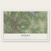 Sonora, Texas map print, the full design