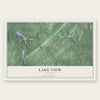 Lake View, Alabama map print, the full design