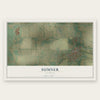 Sumner, Illinois map print, the full design