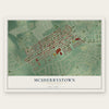 McSherrystown, Pennsylvania map print, the full design