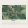 Orwell, Ohio map print, the full design