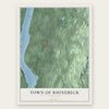 Town of Rhinebeck, New York map print, the full design