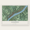 Gallipolis, Ohio map print, the full design