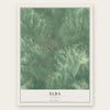 Elba, Alabama map print, the full design