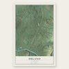 Delano, Tennessee map print, the full design