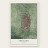 McAllen, Texas map print, the full design