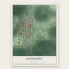 Humphrey, Nebraska map print, the full design