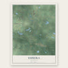 Eureka, Michigan map print, the full design