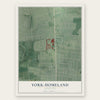 York-Homeland, Maryland map print, the full design
