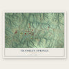 Franklin Springs, Georgia map print, the full design