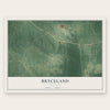 Bryceland, Louisiana map print, the full design