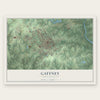 Gaffney, South Carolina map print, the full design