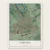 Camp Hill, Pennsylvania map print, the full design