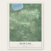 Bear Lake, Manistee County, Michigan map print, the full design