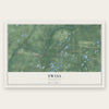 Swiss, Wisconsin map print, the full design