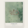 Parklane, Maryland map print, the full design