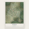 Eckley, Colorado map print, the full design
