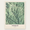 Topsham, Vermont map print, the full design