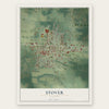 Stover, Missouri map print, the full design