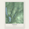 Tyrone, New York map print, the full design