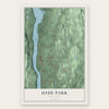 Hyde Park, New York map print, the full design