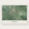 Bastrop, Louisiana map print, the full design
