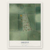 Orient, South Dakota map print, the full design