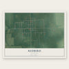 Redbird, Oklahoma map print, the full design