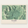 Victory, Vermont map print, the full design
