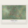 Terre Hill, Pennsylvania map print, the full design
