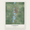 Fairmont, Minnesota map print, the full design