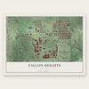 Falcon Heights, Minnesota map print, the full design