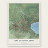 Middleton, Wisconsin map print, the full design