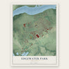 Edgewater Park, New Jersey map print, the full design