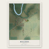 Biggers, Arkansas map print, the full design