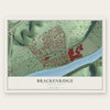 Brackenridge, Pennsylvania map print, the full design