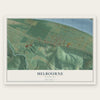 Melbourne, Kentucky map print, the full design