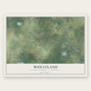 Wheatland, Kenosha County, Wisconsin map print, the full design