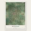 Westfield, Illinois map print, the full design